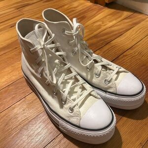 Platform Converse White 8.5